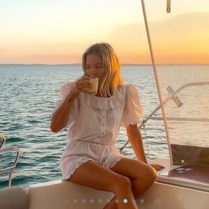 Laneway the label antique blouse in butter yellow